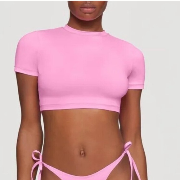 Dippin' Daisy's Other - Dippin Daisy’s Joni Bikini Cropped Top Only in Pink